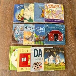 Lot of of 12 Board Books Best Classic Bedtime Story Set for Babies Toddler Dada